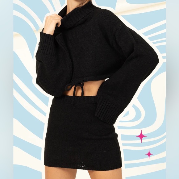 NWT Cozy 2-piece Knit skirt set - Picture 2 of 3